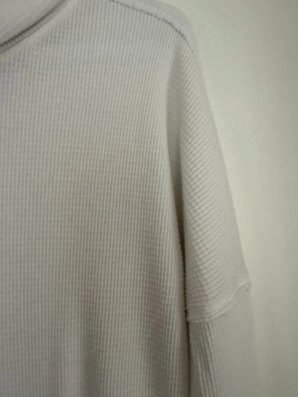 TNA Waffle Knit Cowl Neck Long Sleeve Top | White | Size M - Picture 8 of 10